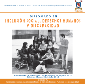 Diplomado "Inclusión Social, Derechos Humanos y Discapacidad" Usach