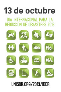 Afiche del Día Internacional de las Naciones Unidas para la Reducción de Desastres 2013