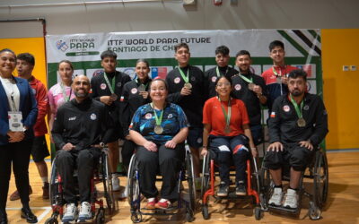 Team ParaChile brilla en Santiago: logra 23 medallas en el ITTF World Para Future