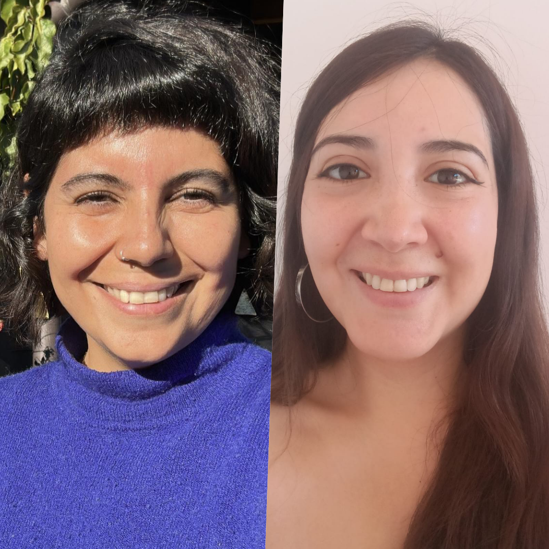 Collage de fotografías de Pía Rodríguez Garrido y Seidy Luan